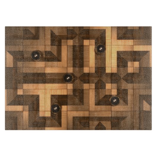 Holzmarmorlauf Schneidebrett (Vorderseite)