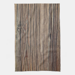 Holzmaserung-Platten-Hintergrundvorlage mit Wetter Geschirrtuch