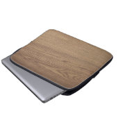 Holzmaserungstablett-Hülle  Laptopschutzhülle (Vorne Knopf)