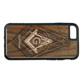 Holzmasonic Phone Case | Geschenkideen für Freimau Carved Wood iPhone Hülle (Rückseite (Horizontal))