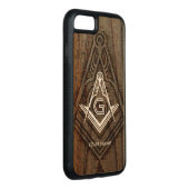 Holzmasonic Phone Case | Geschenkideen für Freimau Carved Wood iPhone Hülle (Rechts)