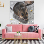 Holzmäuse Leinwanddruck (Insitu (Wohnzimmer))