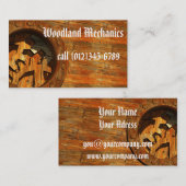 Holzmechanik Visitenkarte (Vorne/Hinten)
