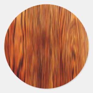 Holzmöbel Naturbraun-Textur Stil Mode Runder Aufkleber