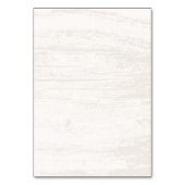 Holzmodernes Tischkarten-Design Tischnummer (Rückseite)