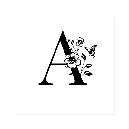 Holzmonograf A Gummistempel (Prägung)