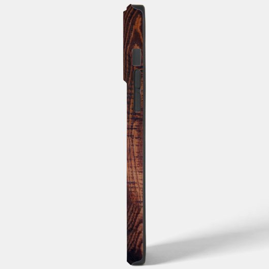 Holzmonogramm anfänglicher rustikaler Hirschantler Case-Mate iPhone Hülle (Rückseite / Links)