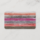 Holzmonogramm Visitenkarte (Rückseite)