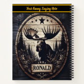 Holzmoor mit kunstvollen Details Notizblock (Rückseite)