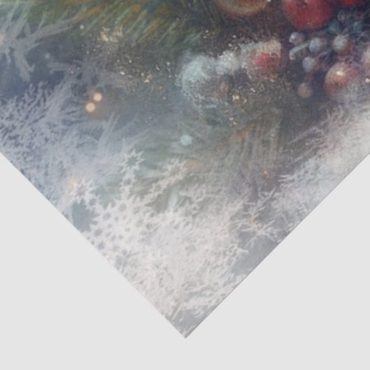 Holzmouse & Laterne Rustikale Feiertage Seidenpapier (Ausschnitt)