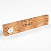 Holzmuster Art - Moderner Stil Namensplakette