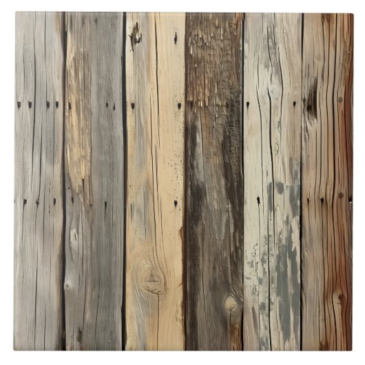 Holzmuster aus coolem Imitat Fliese (Vorderseite)