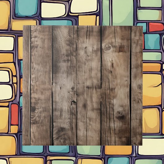 Holzmuster aus coolem Imitat Fliese