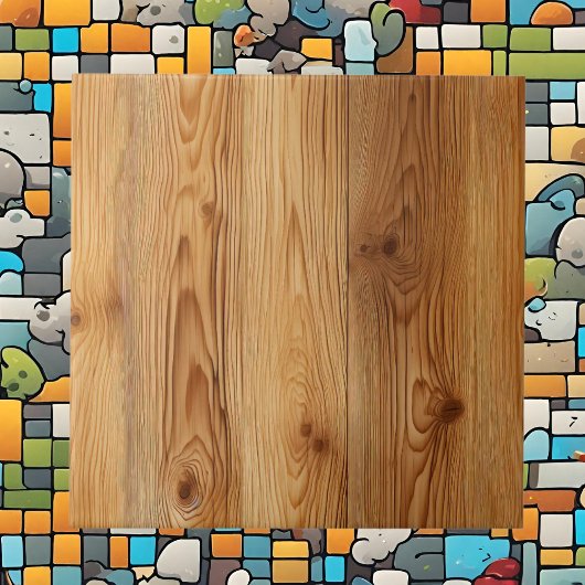 Holzmuster aus coolem Imitat Fliese