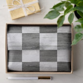 Holzmuster aus Schachbrett Seidenpapier (Geschenk)