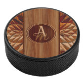 Holzmuster Eishockey Puck (3/4)