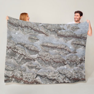 Holzmuster Fleecedecke