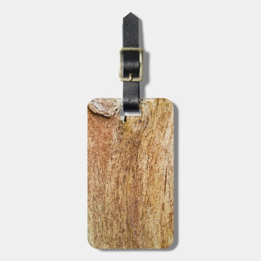 Holzmuster Gepäckanhänger (Vorderseite vertikal)