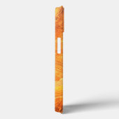 Holzmuster Golden Name iPhone Case (Rückseite / Rechts)