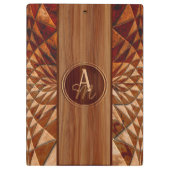 Holzmuster Klemmbrett (Rückseite)