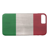 Holzmuster mit italienischer Flagge Case-Mate iPhone Hülle (Rückseite (Horizontal))