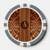 Holzmuster Pokerchips (Vorderseite)