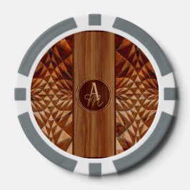 Holzmuster Pokerchips