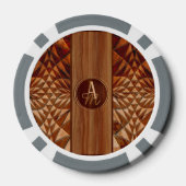 Holzmuster Pokerchips (Rückseite)
