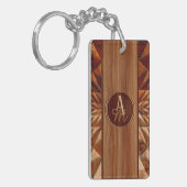 Holzmuster Schlüsselanhänger (Vorderseite links)