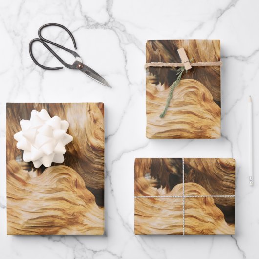 Holzmuster-Textur-Natur-alt Geschenkpapier Set (Vorderseite)