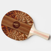 Holzmuster Tischtennis Schläger (Seitenansicht)