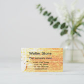 Holzmuster Visitenkarte (Stehend Vorderseite)
