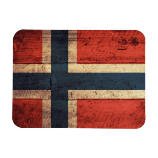 Holznorwegenflagge Magnet