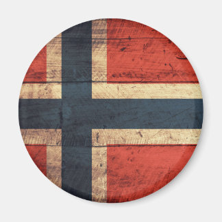 Holznorwegenflagge Magnet