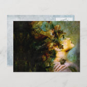 Holznymphe Postkarte (Vorne/Hinten)