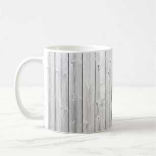 Holzoberfläche mit weißer Textur Kaffeetasse
