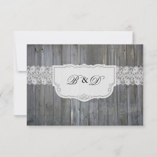 Holzofen Elegante Hochzeit Einladung