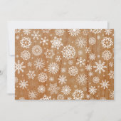 Holzofen Foto Geburtstagsparty Einladung (Rückseite)