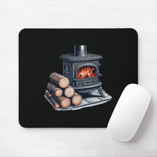 Holzofen mousepad (Mit Mouse)