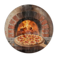 Holzofen-Peperoni-Pizza Rustikal Italienisch