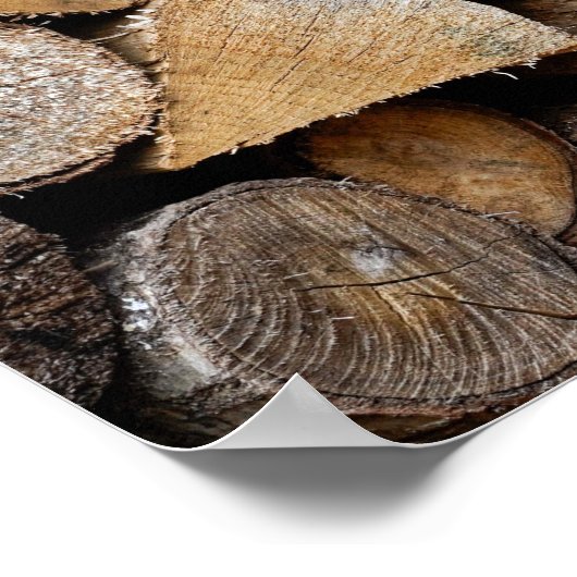 Holzofen Poster (Ecke)