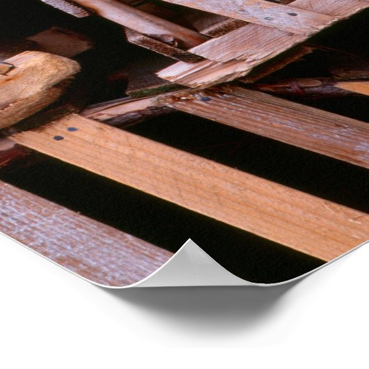 Holzofen Poster (Ecke)