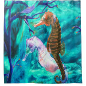 Holzofen Schwanz Duschvorhang (Vorderseite)