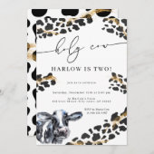 Holzofenbauernhof zum Geburtstag Einladung (Vorne/Hinten)