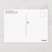 Holzofenlampen Hochzeitstag Probe Abendessen Postkarte (Rückseite)