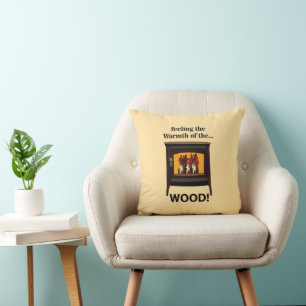Holzofenofen Holz warm Kissen