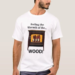 Holzofenofen Holz warm T-Shirt