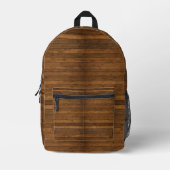 Holzoptik Bedruckter Rucksack (Vorderseite)