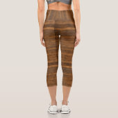 Holzoptik Capri Leggings (Rückseite)