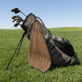 Holzoptik Golfhandtuch (Gras)